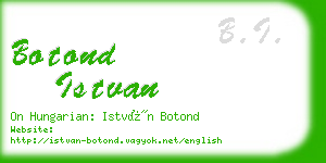 botond istvan business card